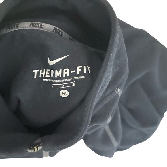 Nike ThermaFit Mens Medium Blue Half ZIP Fleece - Picture 5 of 5